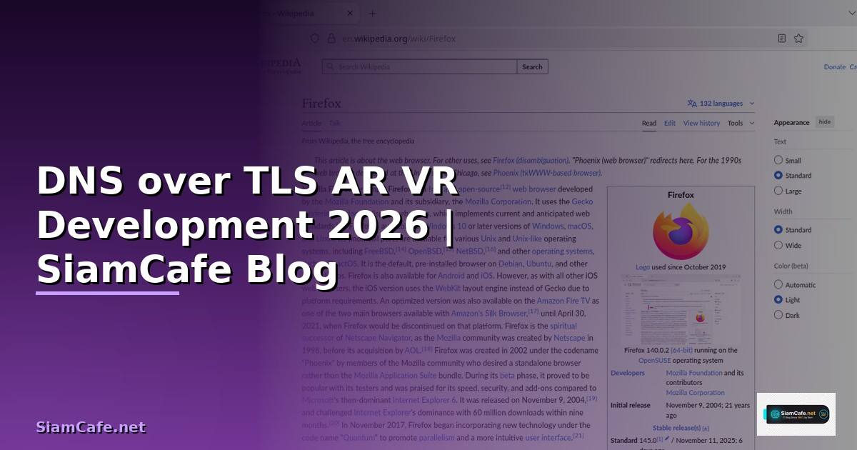 DNS over TLS AR VR Development