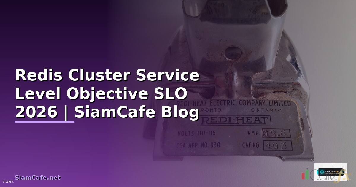 Redis Cluster Service Level Objective SLO