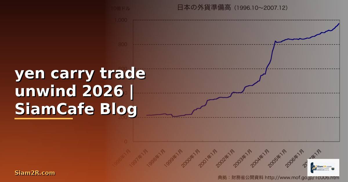 yen carry trade unwind — คู่มือฉบับสมบูรณ์ 2026