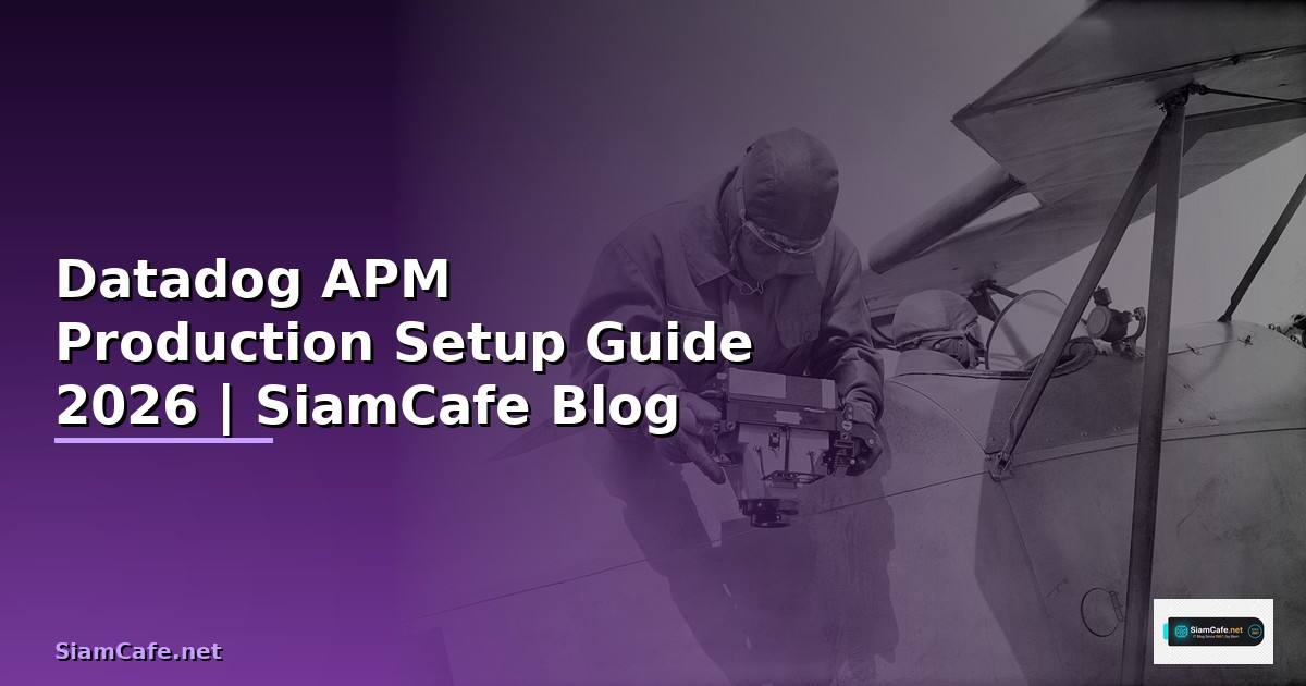 Datadog APM Production Setup Guide — คู่มือฉบับสมบูรณ์ 2026