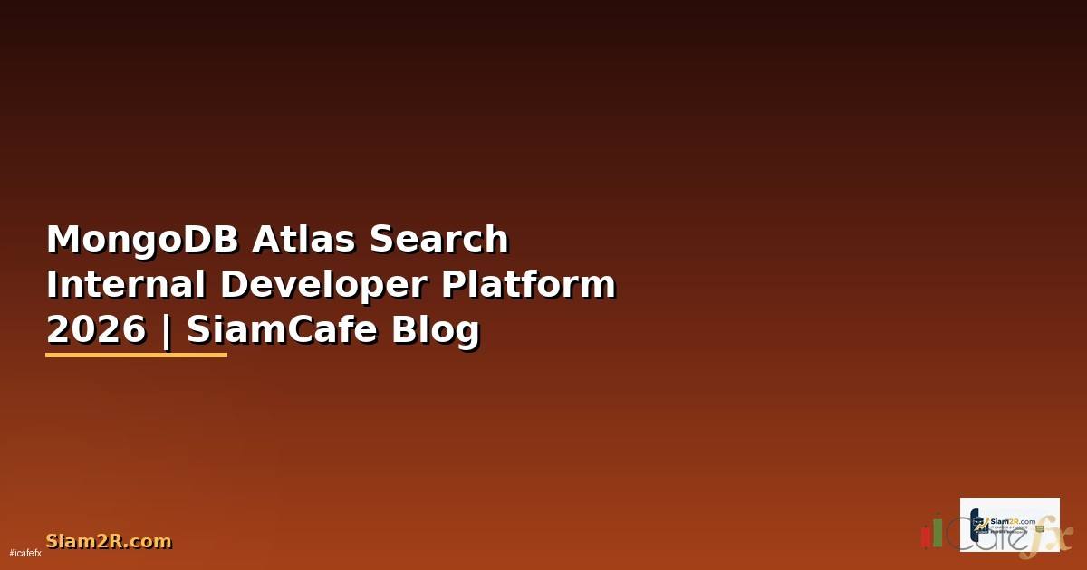 MongoDB Atlas Search Internal Developer Platform