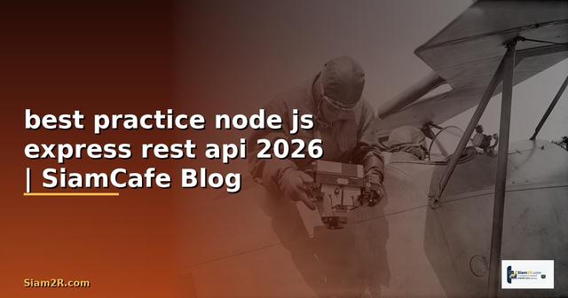 best practice node js express rest api