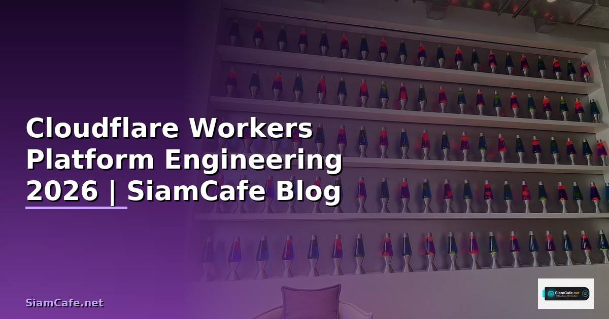 Cloudflare Workers Platform Engineering — คู่มือฉบับสมบูรณ์ 2026