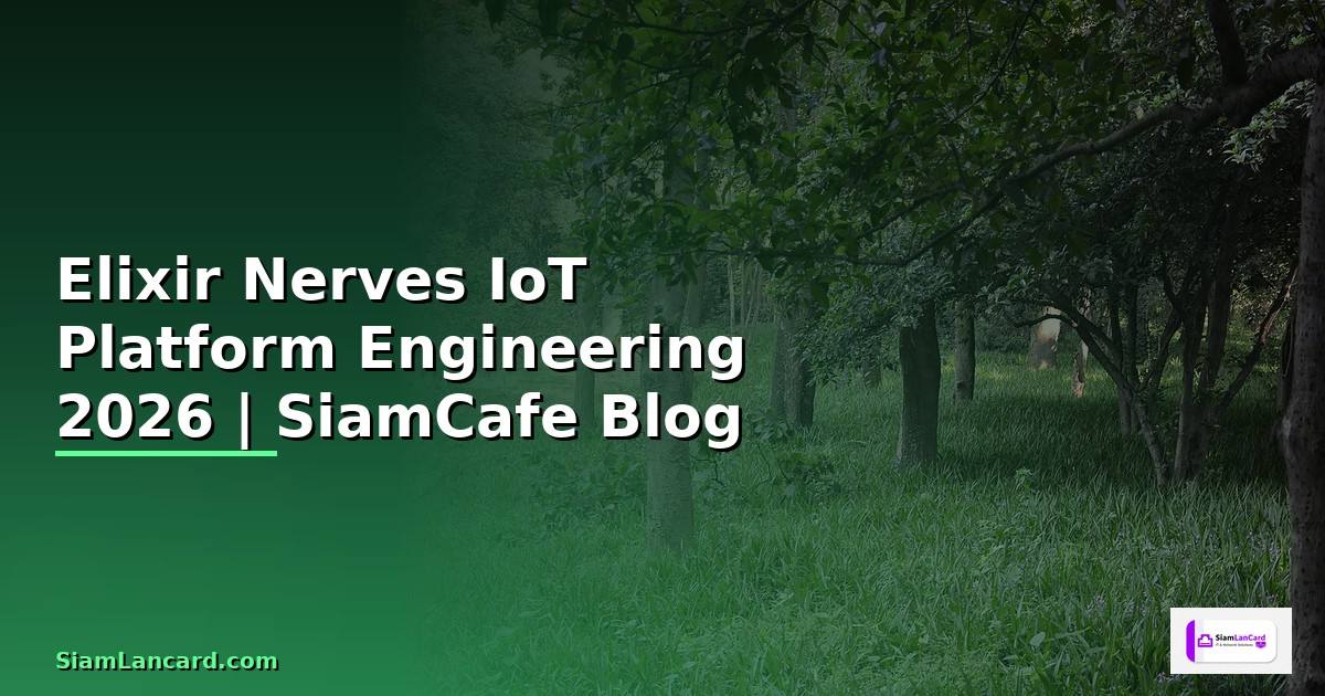 Elixir Nerves IoT Platform Engineering