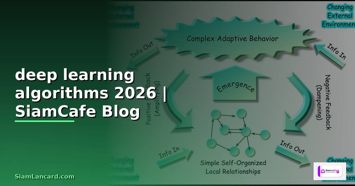 deep learning algorithms คือ