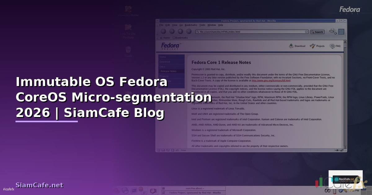 Immutable OS Fedora CoreOS Micro-segmentation —
