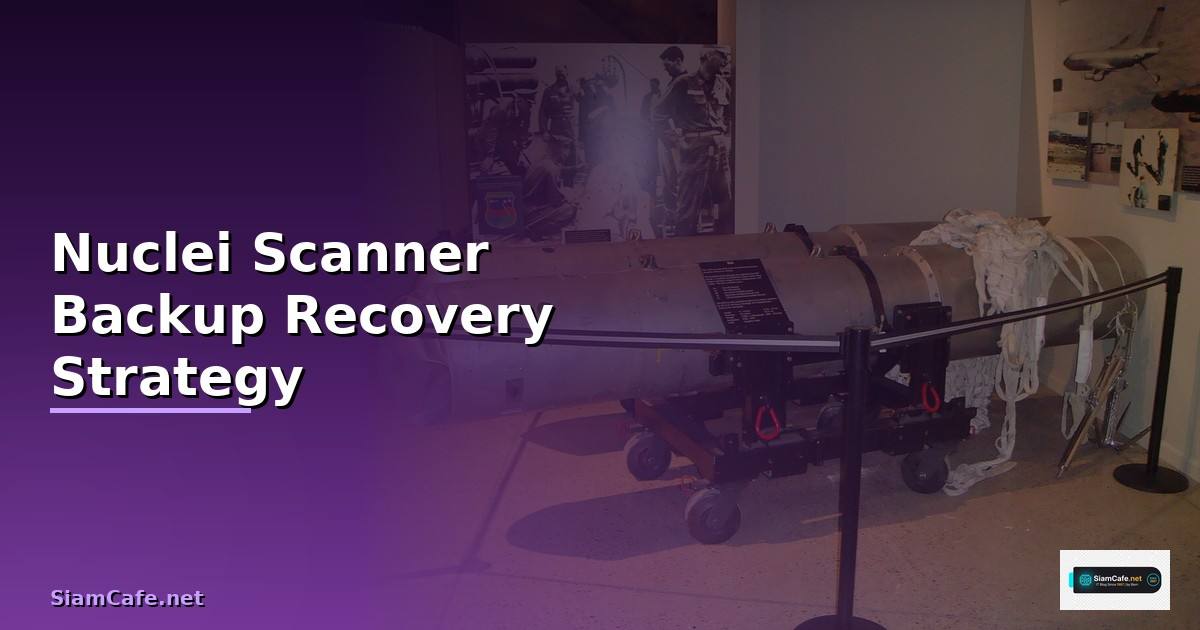Nuclei Scanner Backup Recovery Strategy —