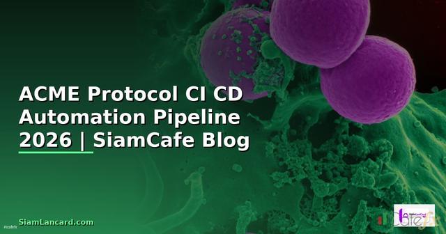 ACME Protocol CI CD Automation Pipeline