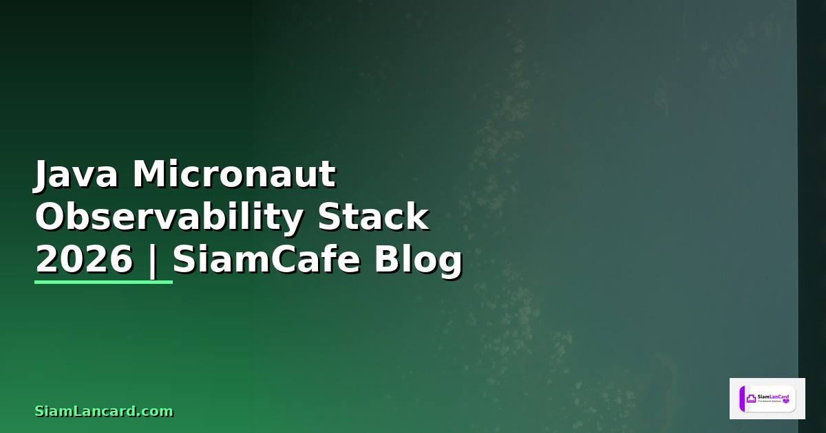 Java Micronaut Observability Stack