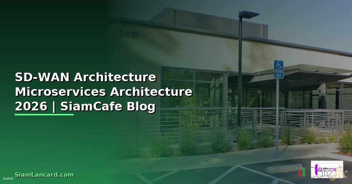 SD-WAN Architecture Microservices Architecture