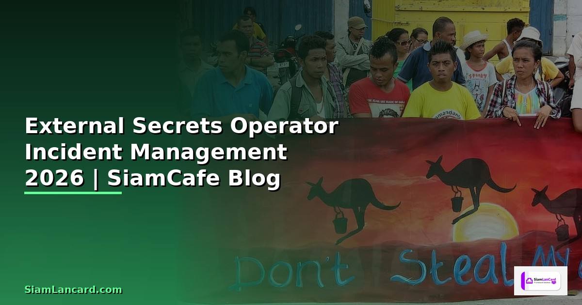 External Secrets Operator Incident Management