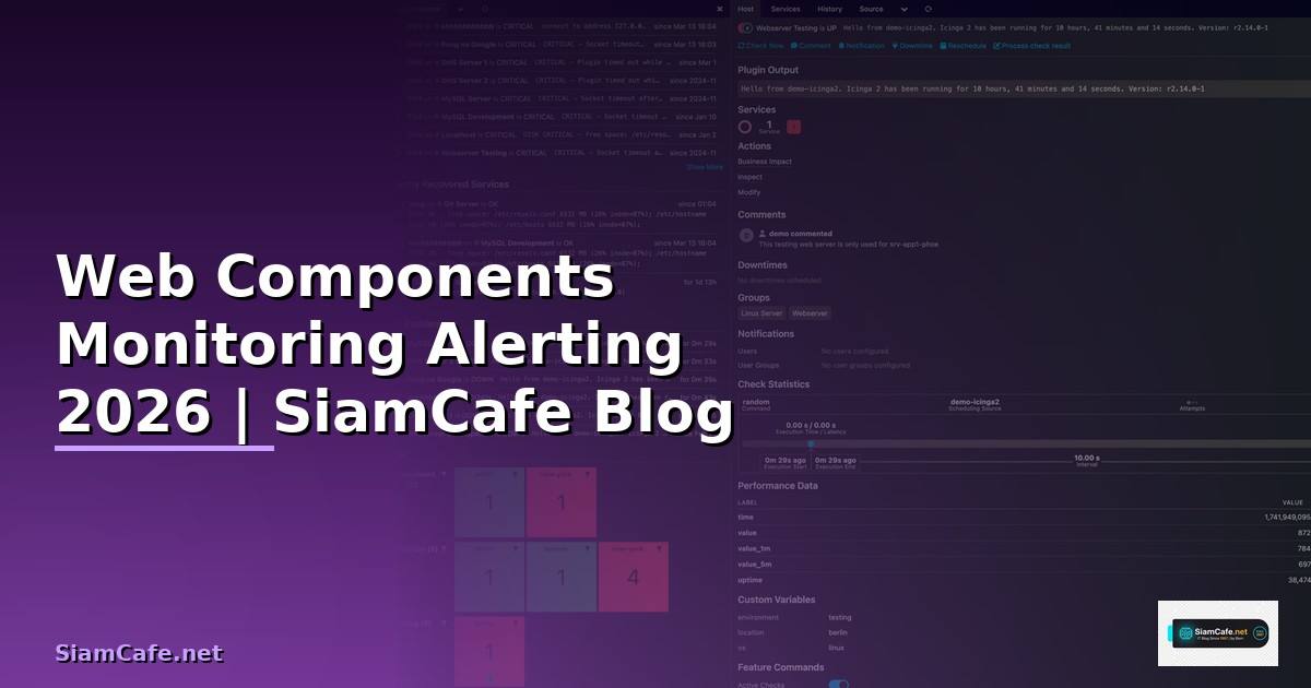 Web Components Monitoring และ Alerting