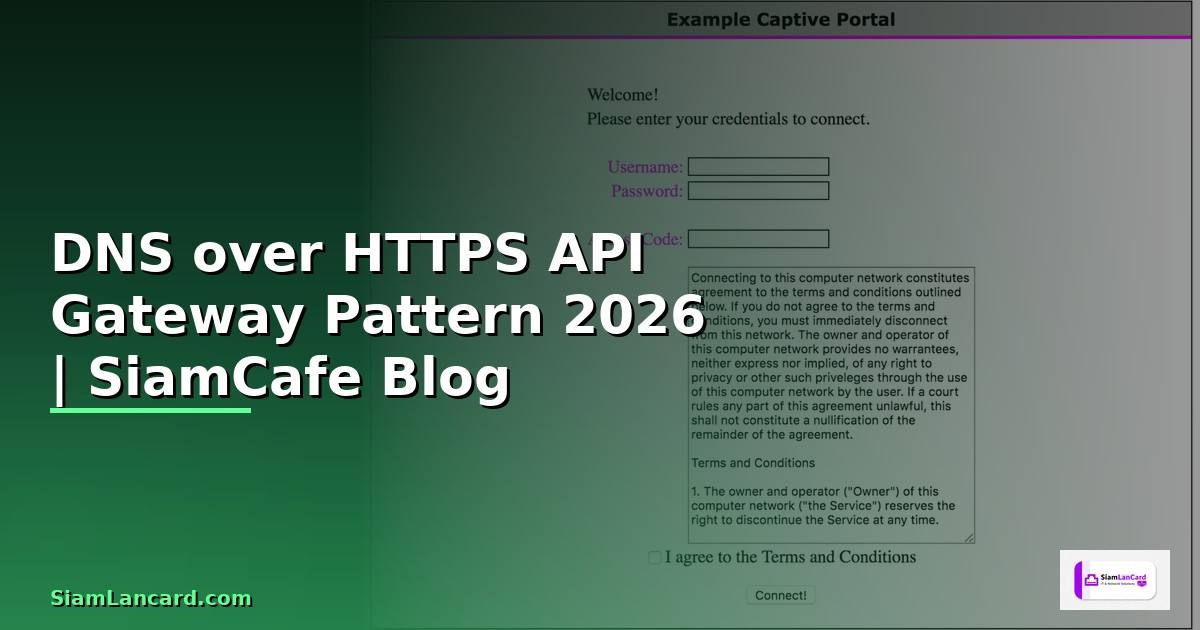 DNS over HTTPS API Gateway Pattern — คู่มือฉบับสมบูรณ์ 2026