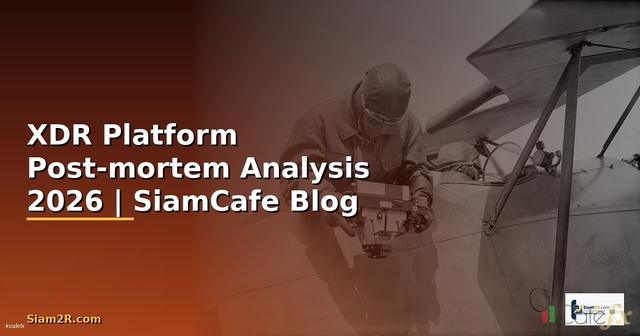 XDR Platform Post-mortem Analysis — คู่มือฉบับสมบูรณ์ 2026