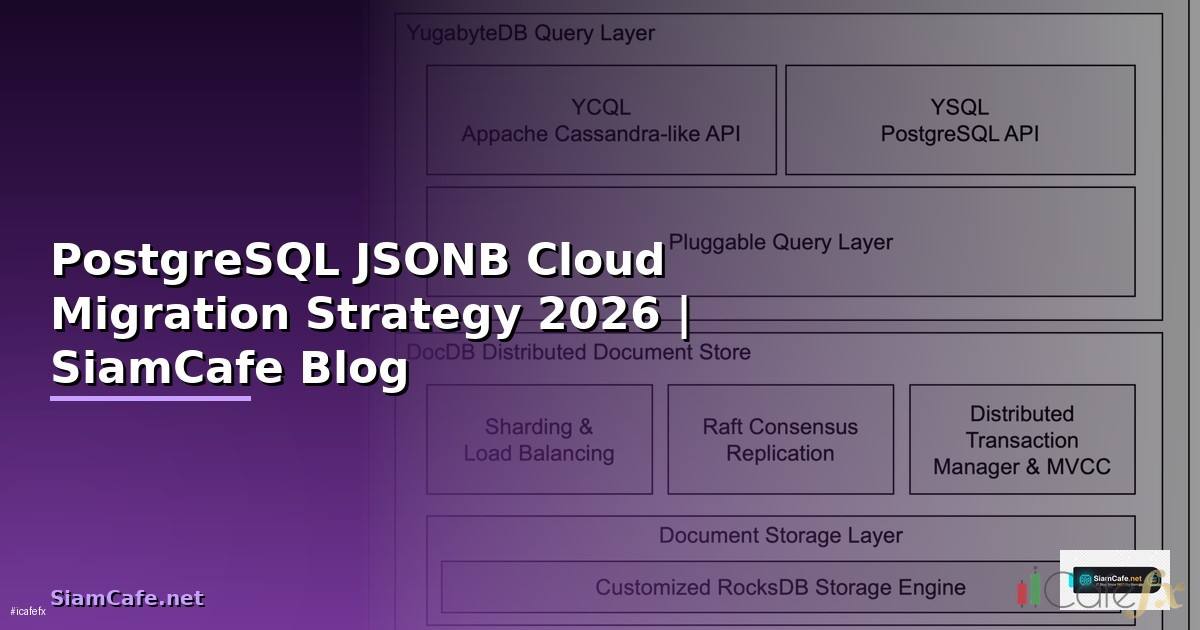 PostgreSQL JSONB Cloud Migration Strategy