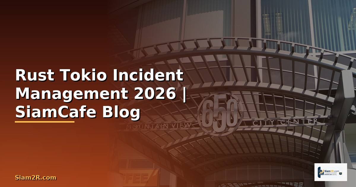 Rust Tokio Incident Management — คู่มือฉบับสมบูรณ์ 2026