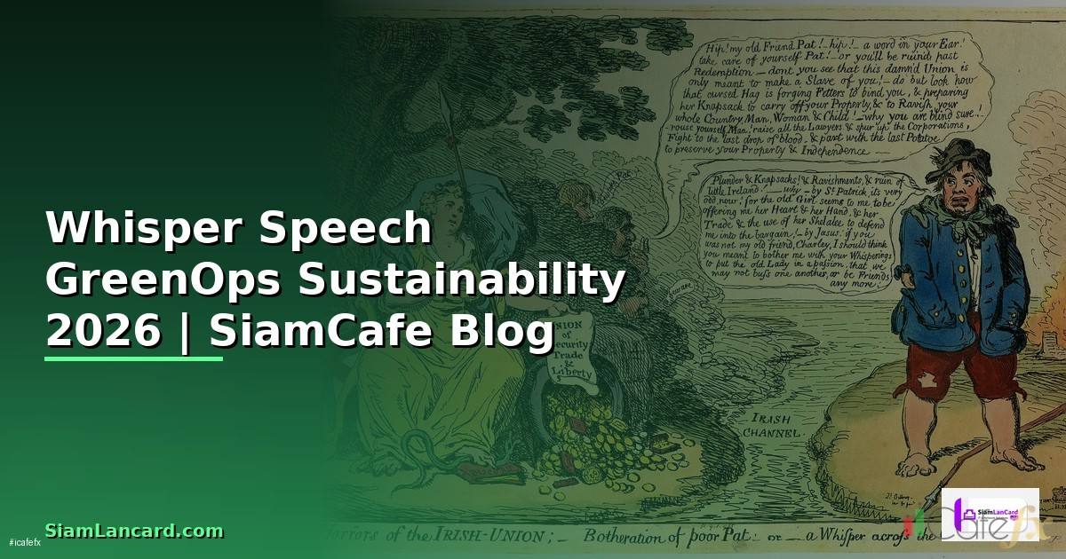 Whisper Speech GreenOps Sustainability