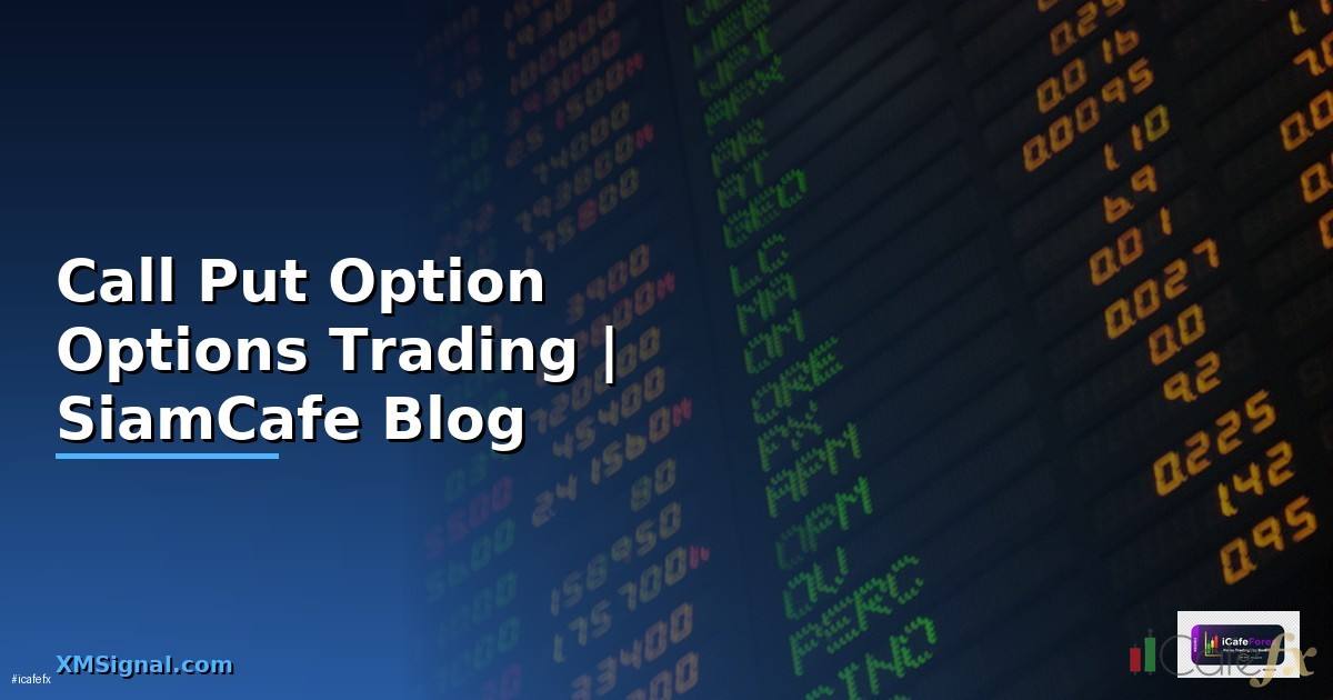 Call Put Option คืออะไร — ทำความเข้าใจ Options