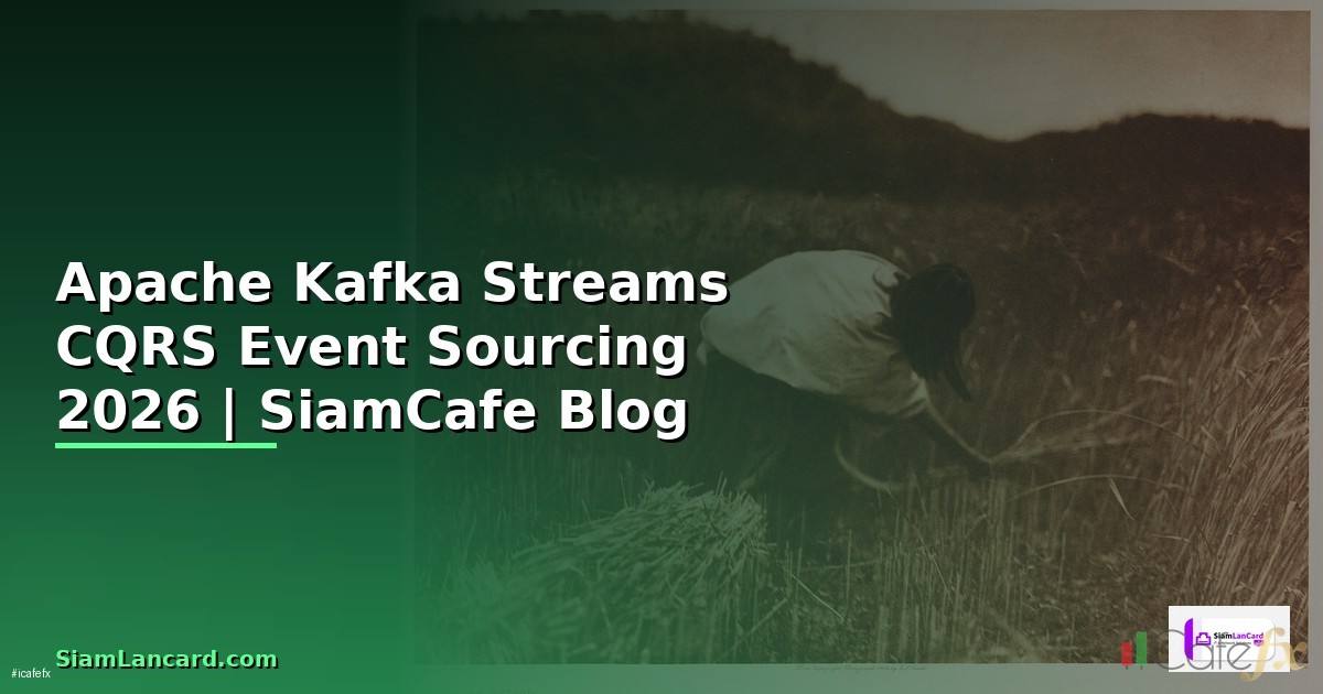 Apache Kafka Streams CQRS Event Sourcing