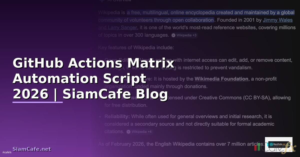 GitHub Actions Matrix Automation Script