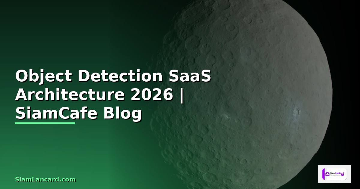 Object Detection SaaS Architecture