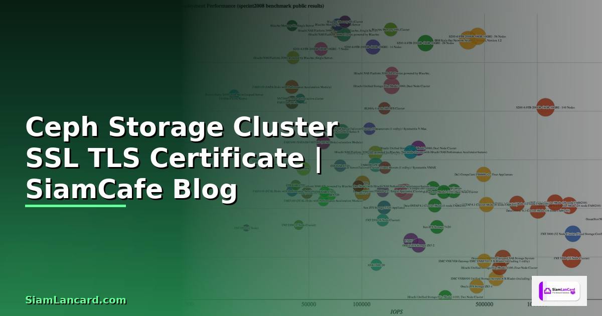 Ceph Storage Cluster SSL TLS Certificate