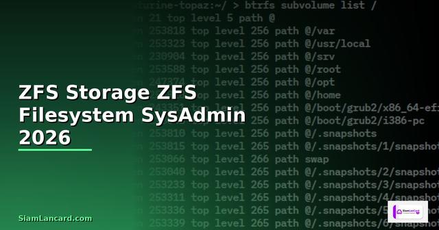 ZFS Storage — คู่มือ ZFS Filesystem