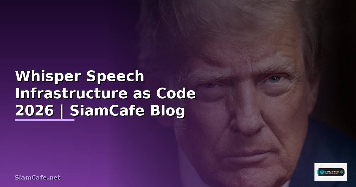 Whisper Speech Infrastructure as Code