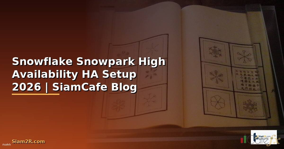 Snowflake Snowpark High Availability HA Setup