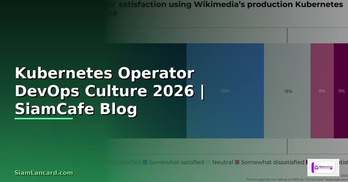 Kubernetes Operator DevOps Culture