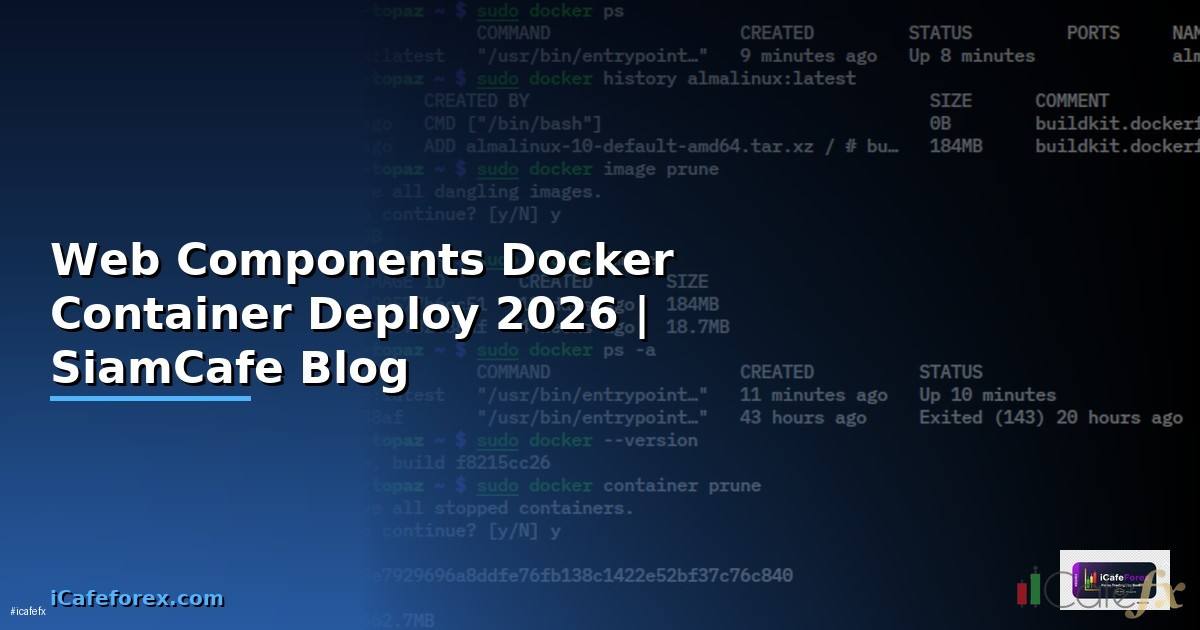 Web Components Docker Container Deploy