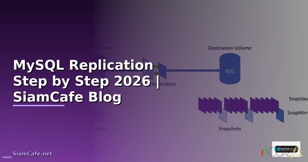 MySQL Replication สำหรับมือใหม่ Step by Step — คู่มือฉบับสมบูรณ์ 2026