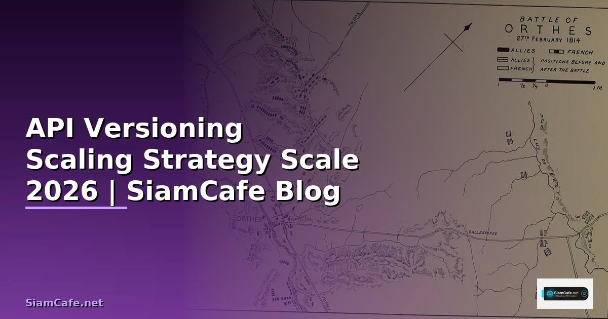 API Versioning Scaling Strategy วิธี Scale — คู่มือฉบับสมบูรณ์ 2026