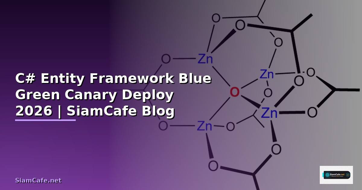 C# Entity Framework Blue Green Canary Deploy — คู่มือฉบับสมบูรณ์ 2026