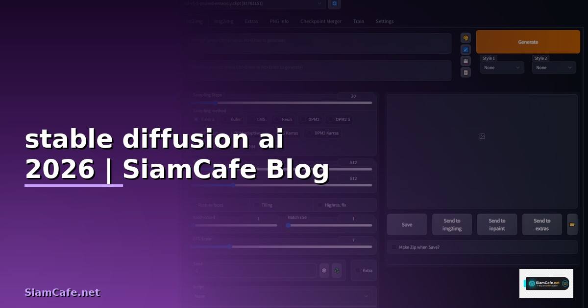 stable diffusion ai ใช้ยังไง