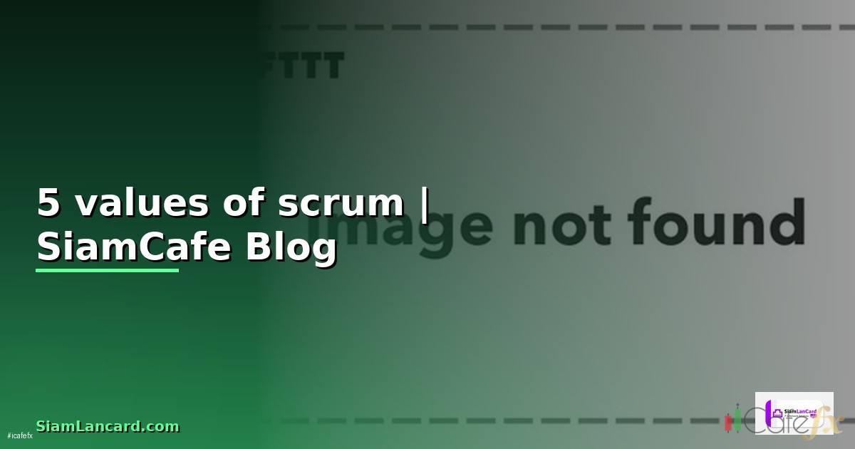 5 values of scrum คือ