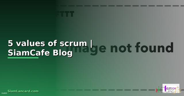 5 values of scrum คือ
