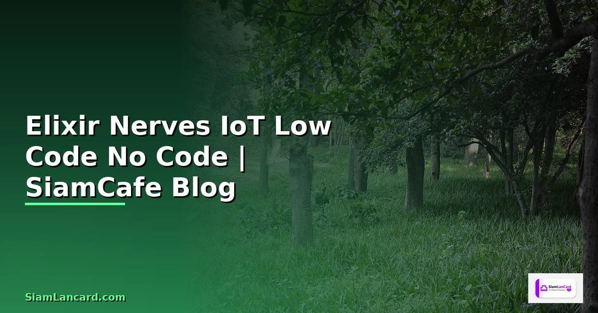 Elixir Nerves IoT Low Code No Code