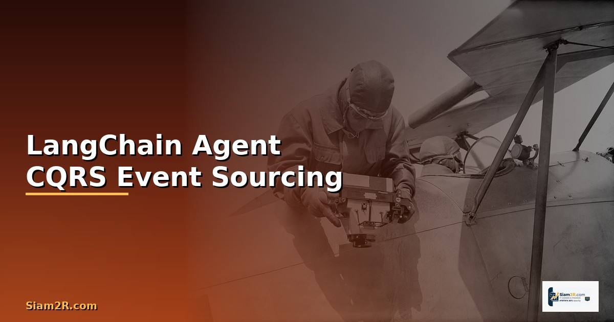 LangChain Agent CQRS Event Sourcing —