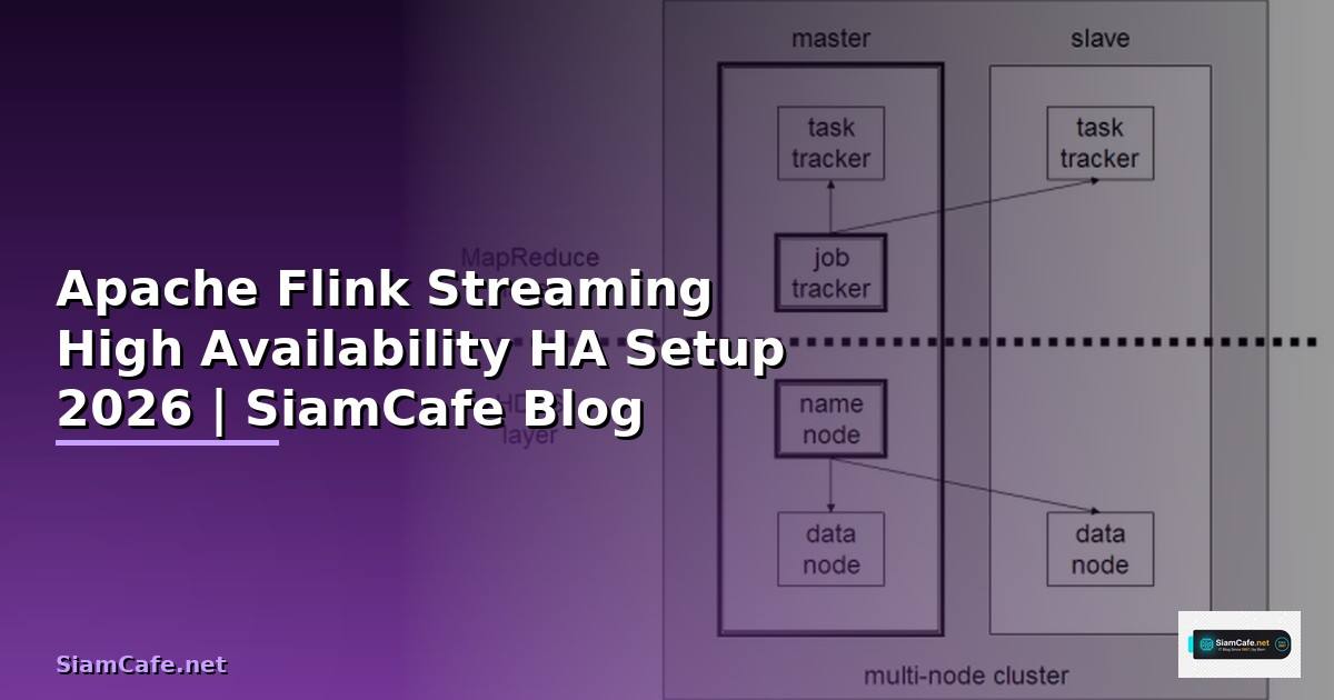 Apache Flink Streaming High Availability HA Setup
