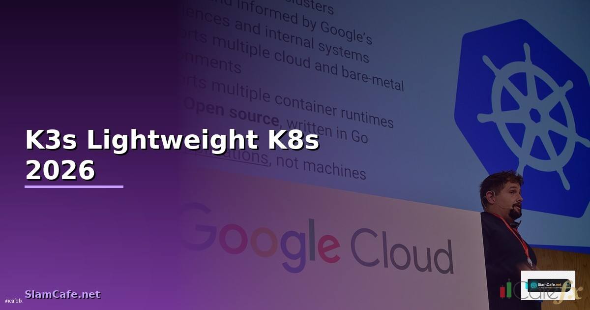 K3s Lightweight K8s — คู่มือฉบับสมบูรณ์ 2026