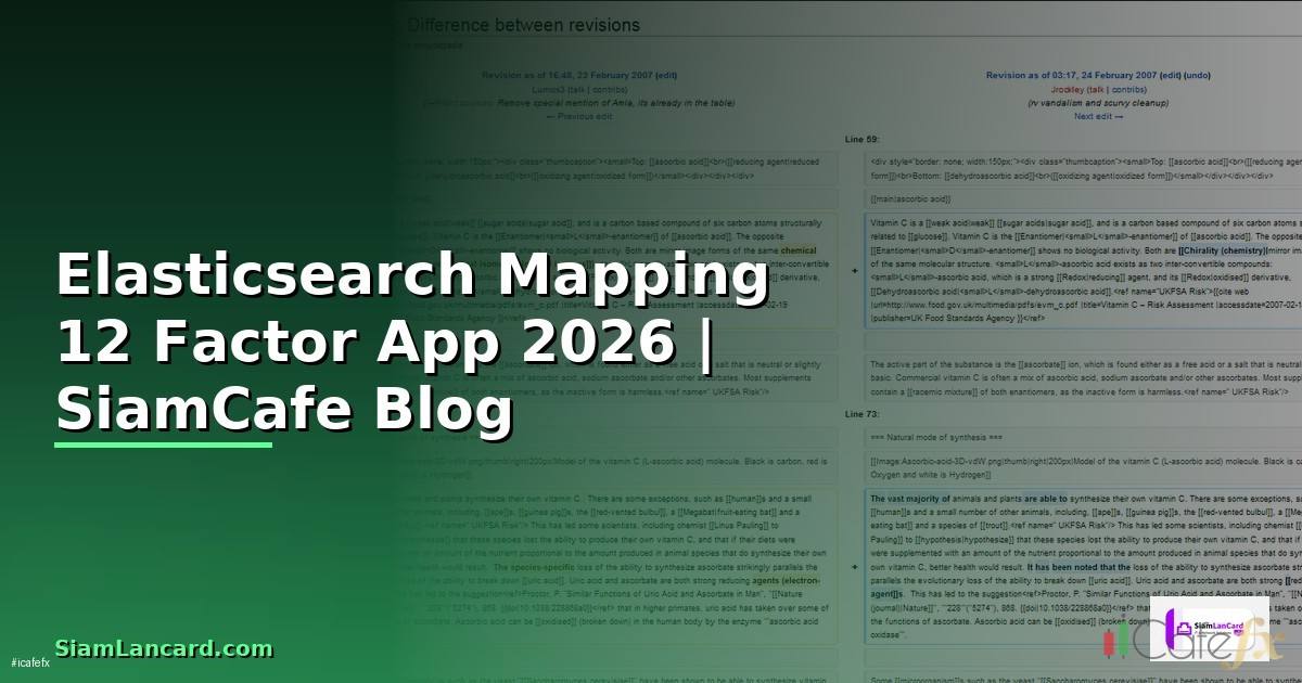 Elasticsearch Mapping 12 Factor App — คู่มือฉบับสมบูรณ์ 2026