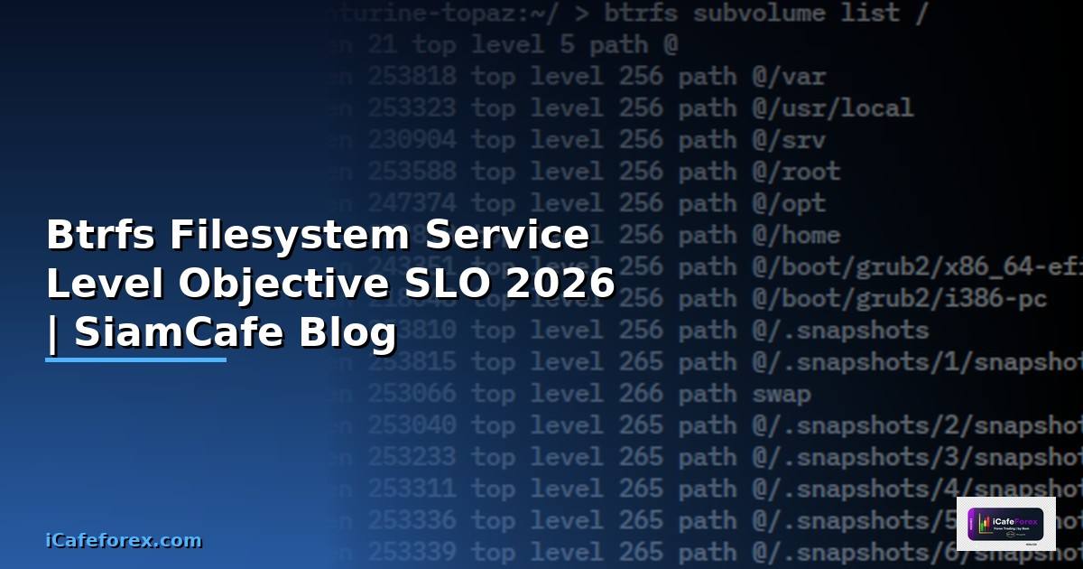 Btrfs Filesystem Service Level Objective SLO
