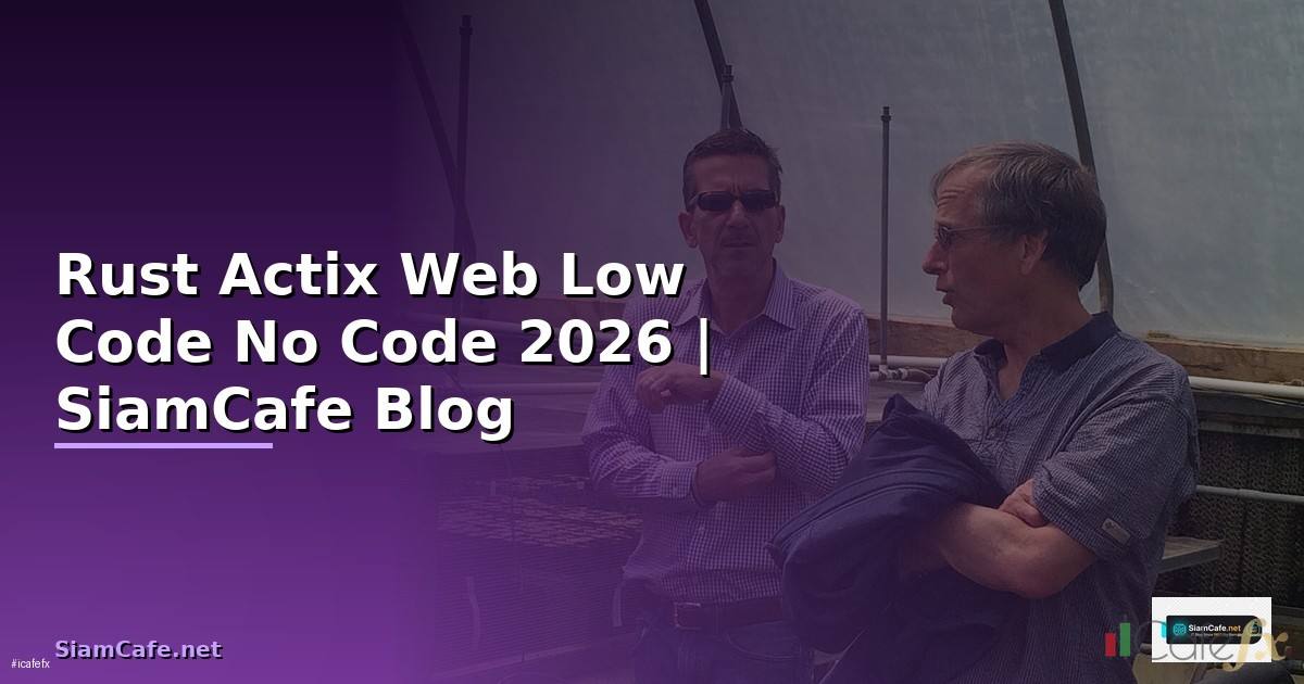 Rust Actix Web Low Code No Code