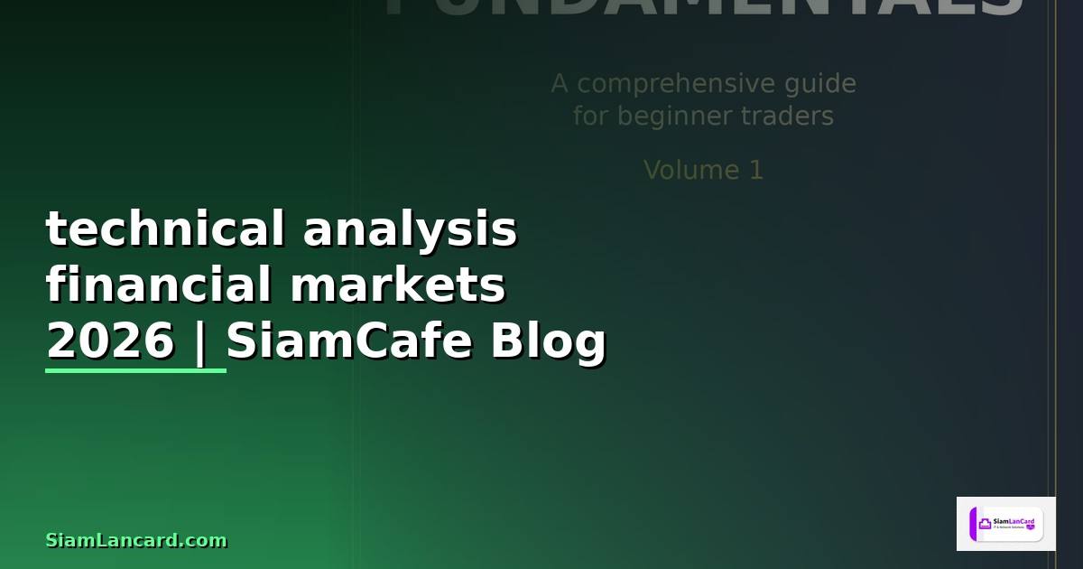 technical analysis financial markets