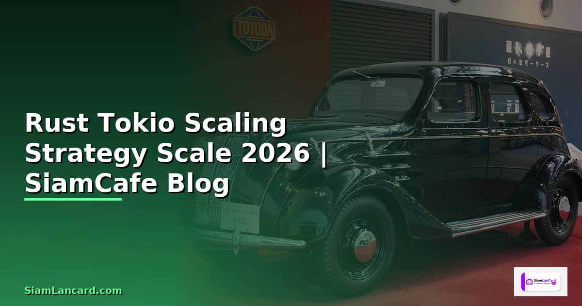 Rust Tokio Scaling Strategy วิธี Scale
