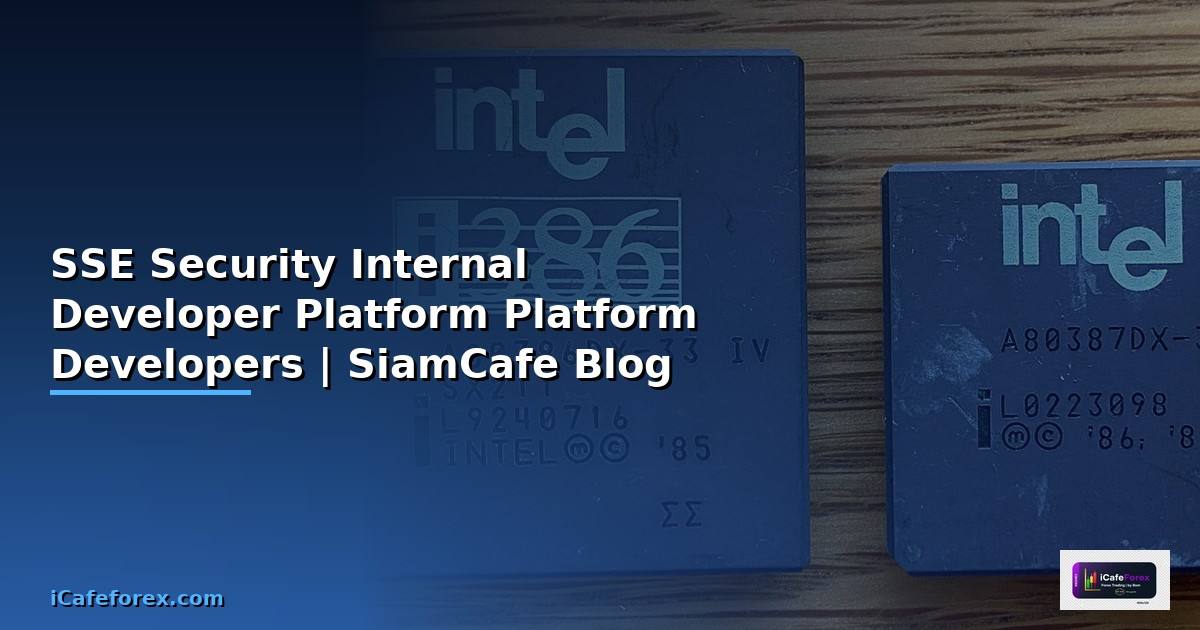 SSE Security Internal Developer Platform  สร้าง Platform ทปลอดภยสำหรับ Developers
