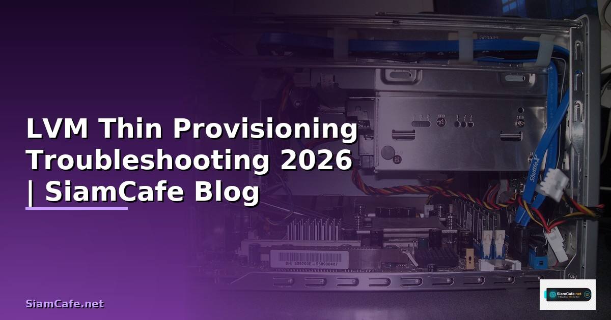 LVM Thin Provisioning Troubleshooting แก้ปัญหา