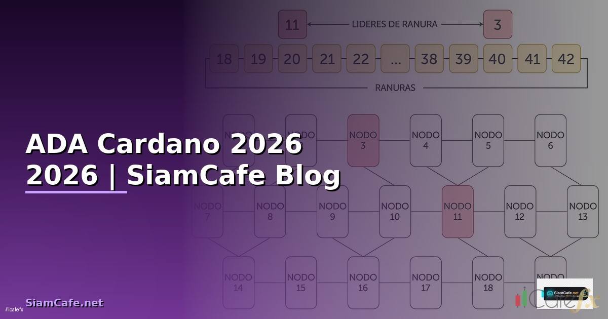 ADA Cardano — คู่มือฉบับสมบูรณ์ 2026