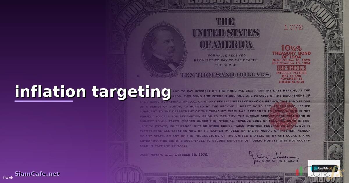 inflation targeting คือ —